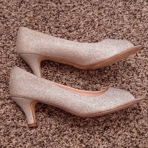 Bonnibel Silver Sparkly Heels